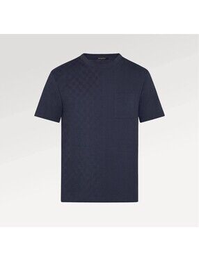Louis Vuitton Half Damier Pocket T-Shirt Blue